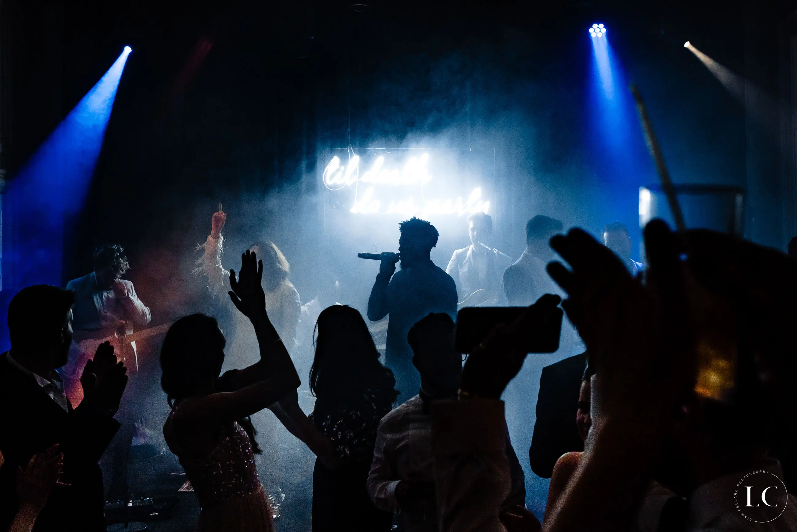 Guests dancing