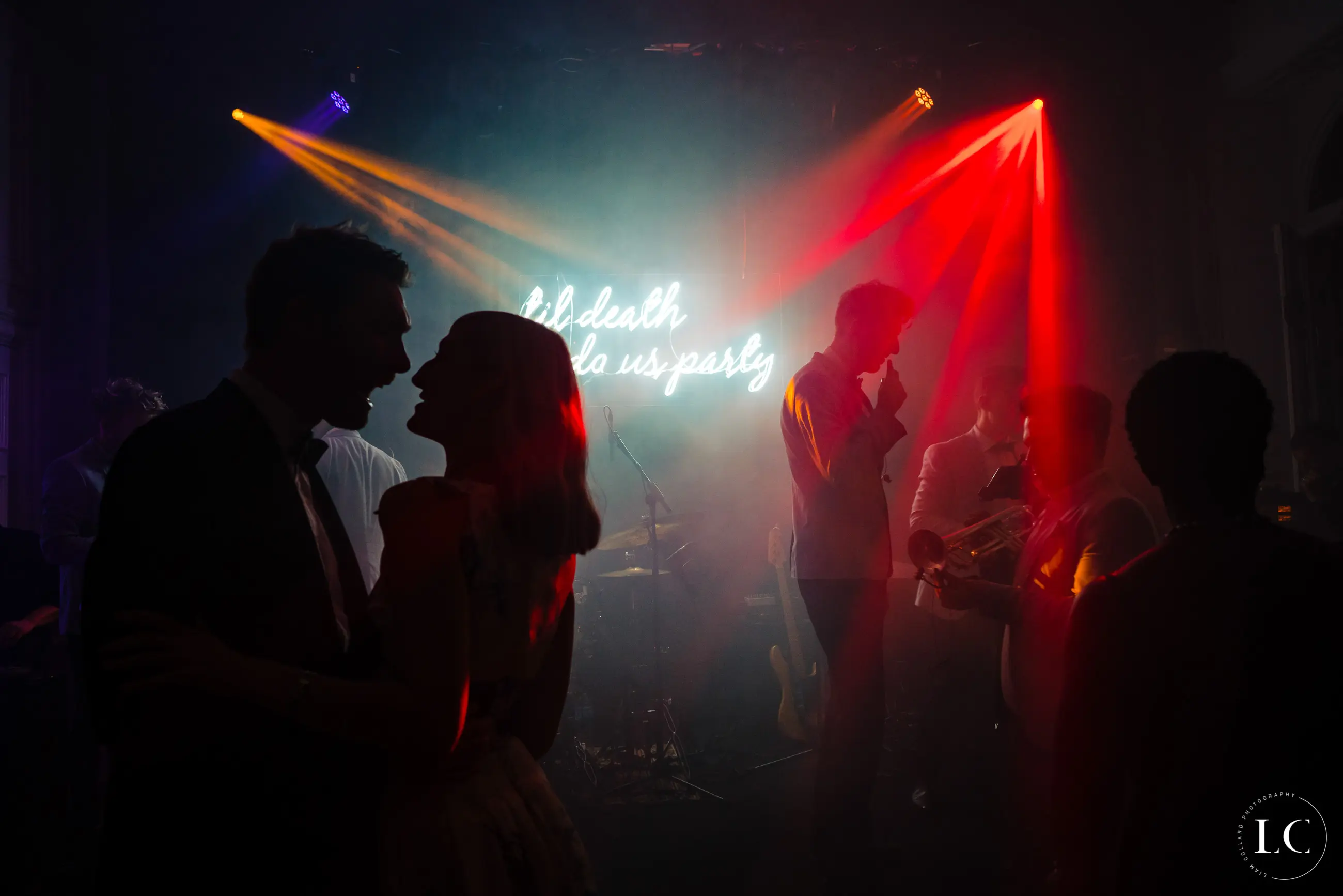 Guests dancing