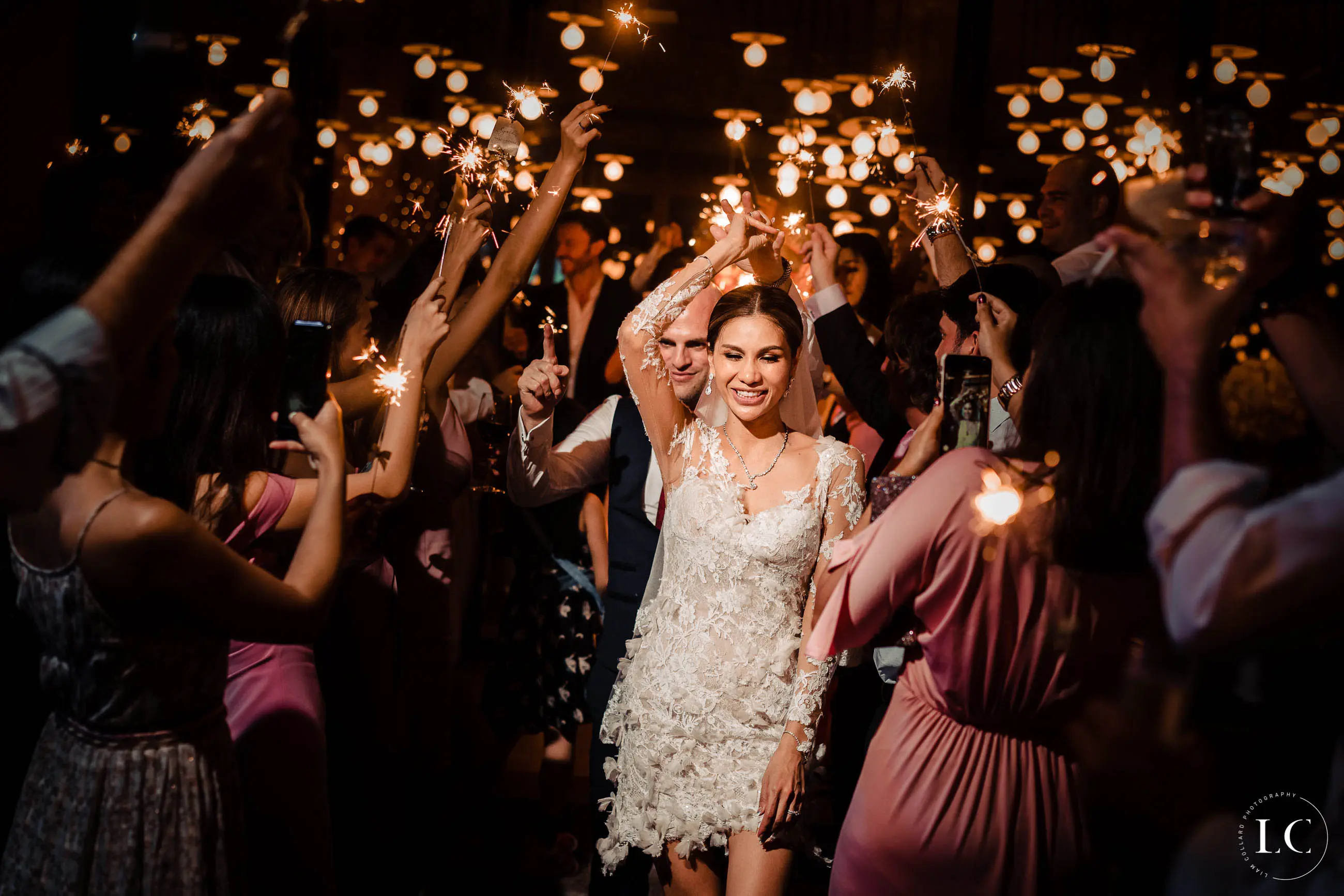 Bride dancing