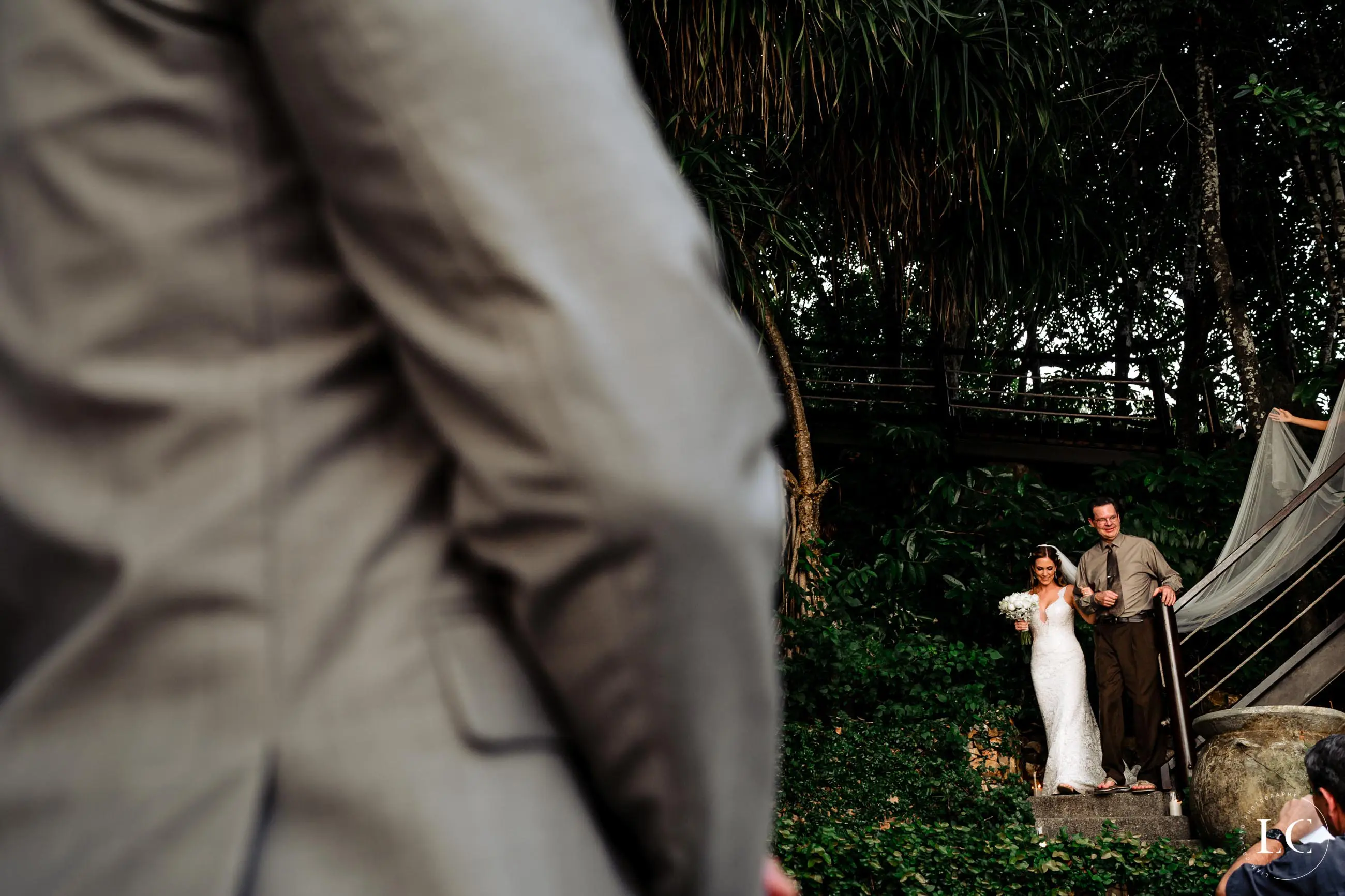 Bride from an angle