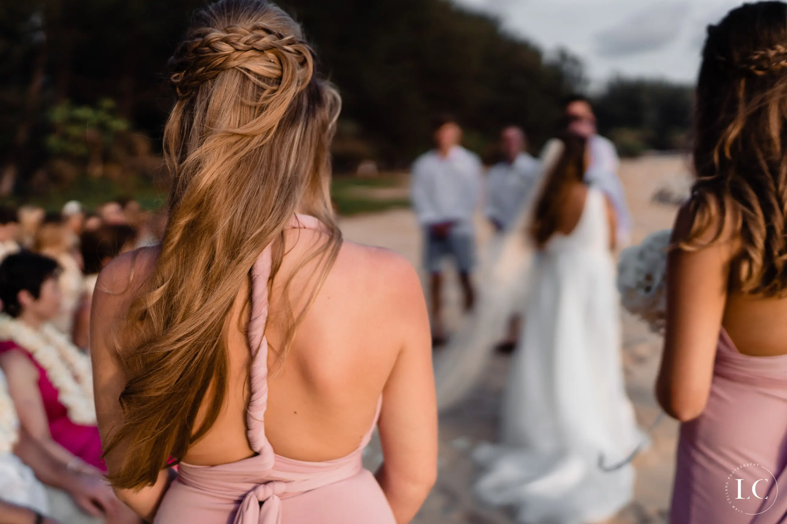 bridesmaid from behind