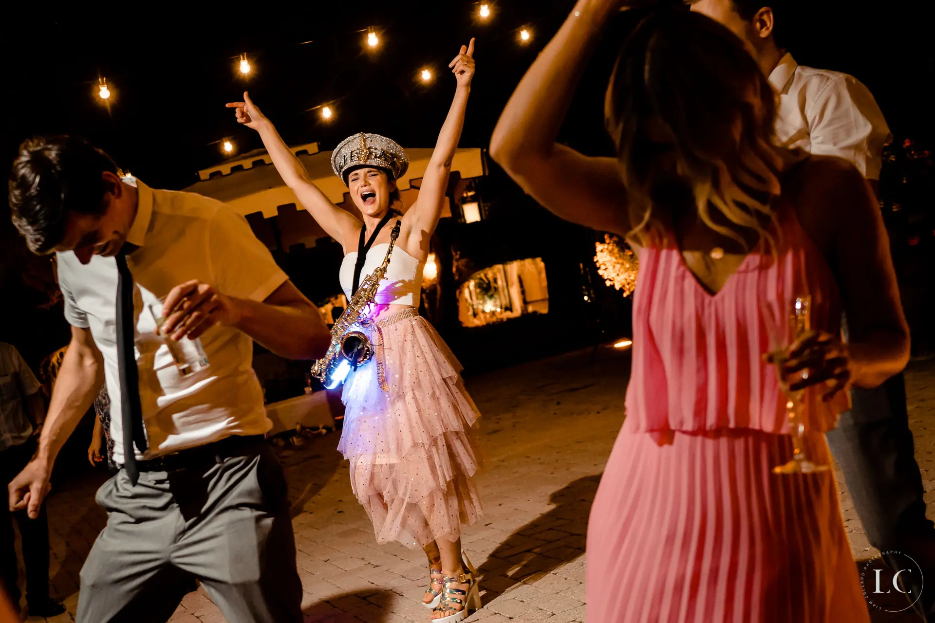 Dancing at a wedding