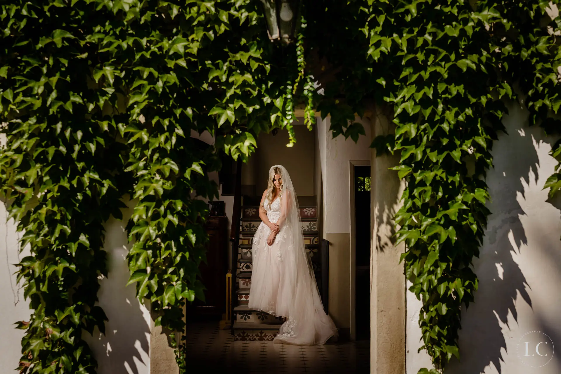 Bride outside